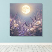 Full Moon Night Wall Art | Mystical Moonlight キャンバスプリント (インサイチュ (ウッドフロア))
