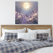 Full Moon Night Wall Art | Mystical Moonlight キャンバスプリント (インサイチュ (寝室))