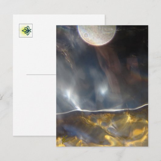 Full Moon Over Golden Land, Peaceful, Esoteric ポストカード (正面/裏面)