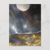 Full Moon Over Golden Land, Peaceful, Esoteric ポストカード (正面)