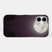 Full Moon Over Graveyard Gothic Case iPhone 16ケース (裏面横)