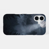 Full Moon Over Misty Forest Dark Case iPhone 16ケース (裏面横)