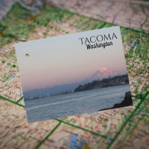 Full Moon Over Tacoma，ワシントン・トラベル ポストカード