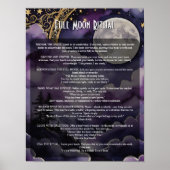 Full Moon Pagan Ritual & Prayer Book of Shadows ポスター (正面)