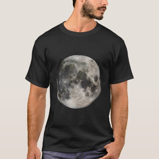 Full Moon Phase Space Love Photography Astronomy Tシャツ (正面)