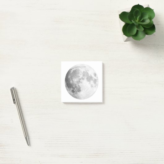 Full Moon Post It Notes/ホワイト ポストイット (オフィス)
