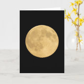 Full Moon | Seattle, Washington カード (黄色い花)