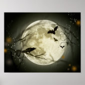 Full Moon with bats and Raven ポスター (正面)