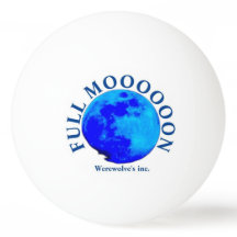 Full Moon Wolves inc Ping Pong Ball