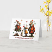Full Of Christmas Spirit Card カード (黄色い花)