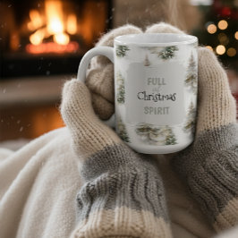 Full of Christmas Spirit” Holiday Coffee Mug コーヒーマグカップ