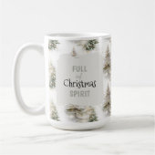 Full of Christmas Spirit” Holiday Coffee Mug コーヒーマグカップ (左)