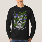 Full Of Death Skull Botanical Tシャツ (正面)