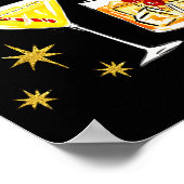 Full Of Holiday Srit Cheers Martini Christmas Drin ポスター (角)