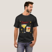 Full Of Holiday Srit Cheers Martini Christmas Drin Tシャツ (正面フル)