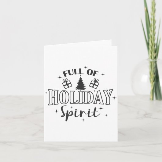 Full Of Holiday Srit Christmas Holiday  カード (正面)