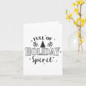 Full Of Holiday Srit Christmas Holiday  カード (黄色い花)