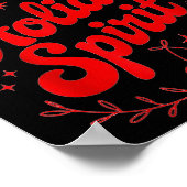 Full Of Holiday Srit Funny Christmas Drinking Retr ポスター (角)