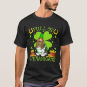 Full Of Shenanigans Basset Hound Dog St Patrick s  Tシャツ (正面)