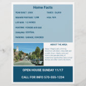 Full Page 2 Sided House For Sale Flyer with Photos チラシ (裏面)