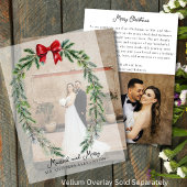 Full Page Two Photo Newlywed Merry Christmas Card シーズンカード
