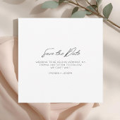 Full Photo Chic Flat Wedding Save The Date Card セーブザデート