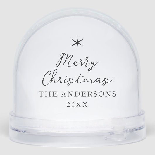 Full Photo Custom Christmas Greetings Elegant (裏面)