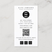 Full Photo Photography Business Logo Website 名刺 (裏面)