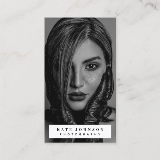 Full Photo Photography Business Logo Website 名刺 (正面)