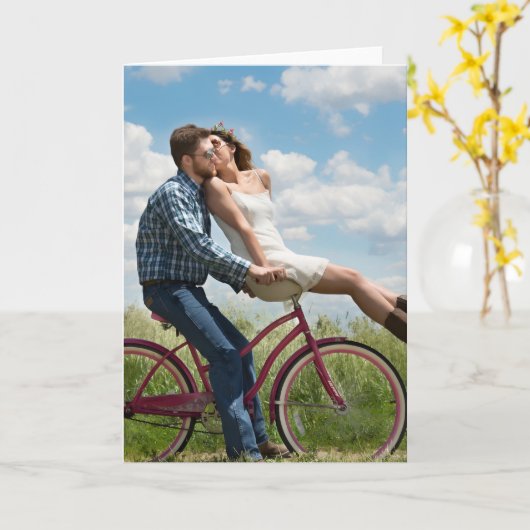 Full Photo Upload カード (黄色い花)