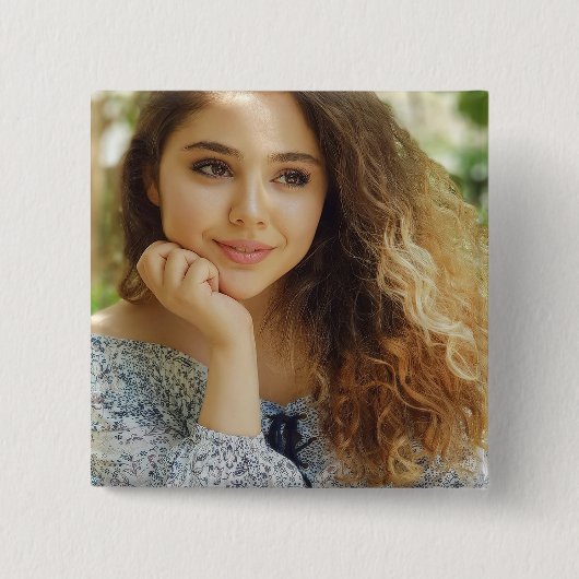 Full Photo Upload 缶バッジ (正面)