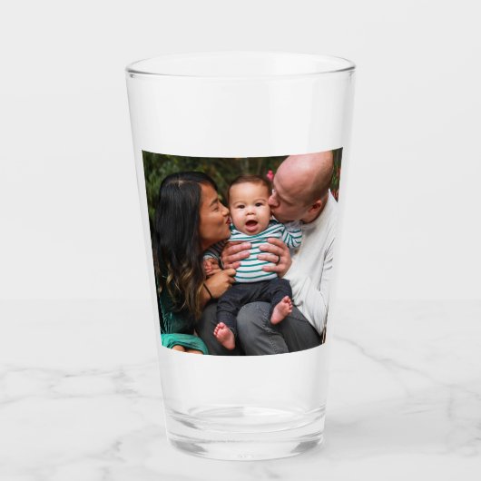 Full Photo Upload Personalized タンブラーグラス (正面)