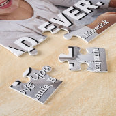 Full Photo with Best Dad Ever - Whimsical Greeting ジグソーパズル (側面)