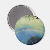 Full rainbow in Seurat style マグネット (正面/裏面)