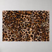 Full seamless jaguar cheetah animal skin pattern. ポスター (正面)