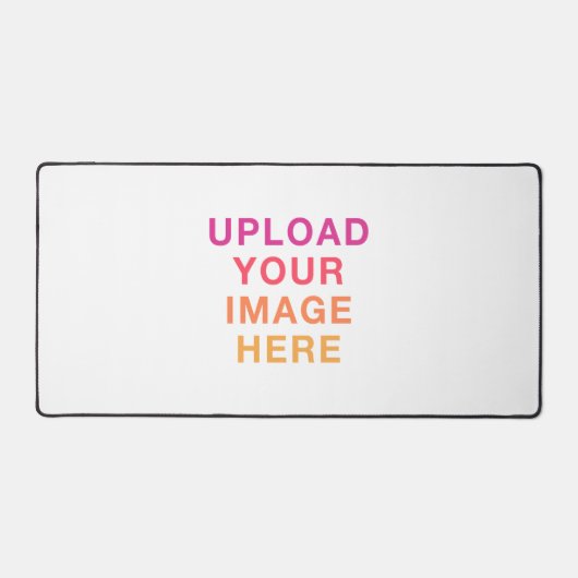 Full Size Image Logo Blank White デスクマット (正面)