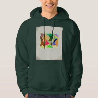 Full sleeve green color hoodie with a design パーカ