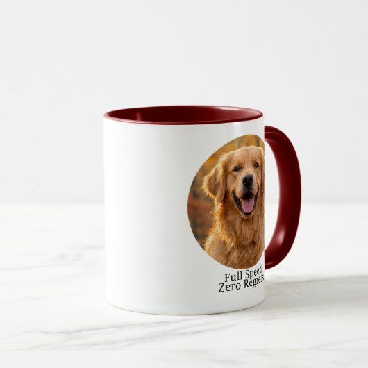 Full Speed Zero Regrets Golden マグカップ (正面右)