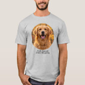 Full Speed Zero Regrets Golden Retriever Tシャツ (正面)