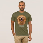 Full Speed Zero Regrets Golden Retriever Tシャツ (正面フル)