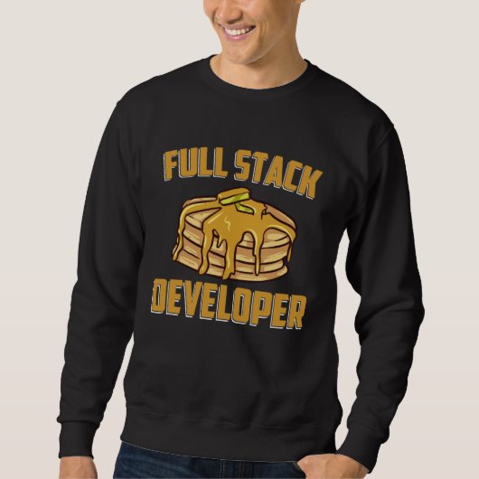 Full Stack Developer Programming Coding Geek スウェットシャツ (正面)