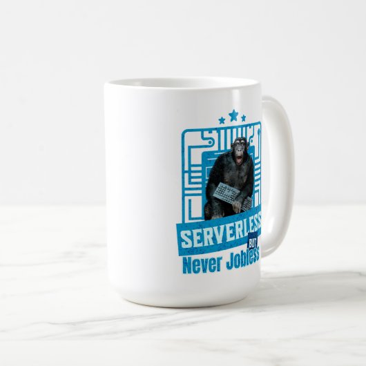 Full-Stack Developer Software Engineer Monkeyおもしろい コーヒーマグカップ (正面右)