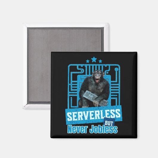 Full-Stack Developer Software Engineer Monkeyおもしろい マグネット (正面/裏面)