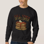 Full Stack Developer Software Programmer Pun Gift スウェットシャツ (正面)