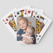 Full Vertical Photo Script Custom Text Poker Cards トランプ (裏面)