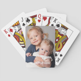 Full Vertical Photo Script Custom Text Poker Cards トランプ