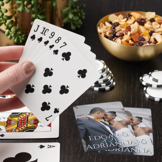 Full Vertical Photo - Script Custom Text Wedding  トランプ (インサイチュ)