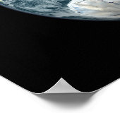 Full view of the Earth highlighting Antarctica ポスター (角)