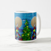 Full Wolf Supermoon  コーヒーマグカップ (正面右)