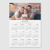 Full Year 2026 Calendar with Photo magnetic (正面)